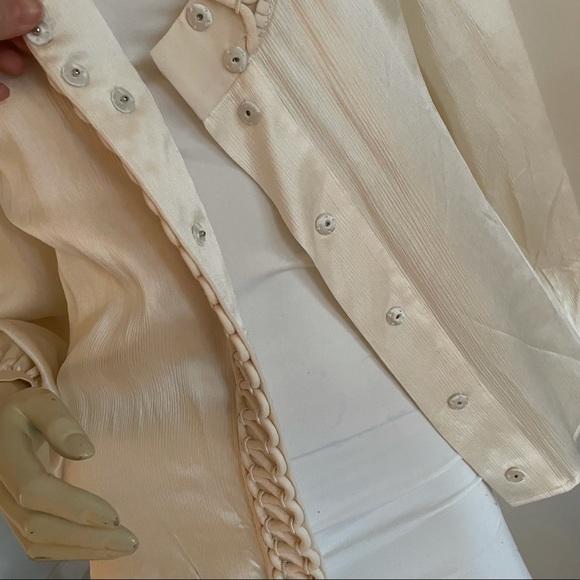 Vintage escada long sleeved silk button down blouse - Picture 6 of 9